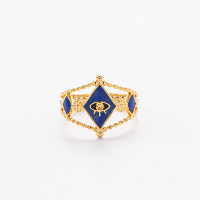 Jewelry Elegant Devil's Eye Star Heart Shape 304 Stainless Steel Open Rings