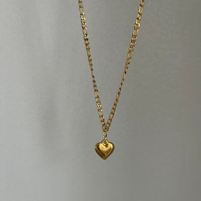 Jewelry Simple Style Classic Style Heart Shape Titanium Steel Plating Pendant Necklace