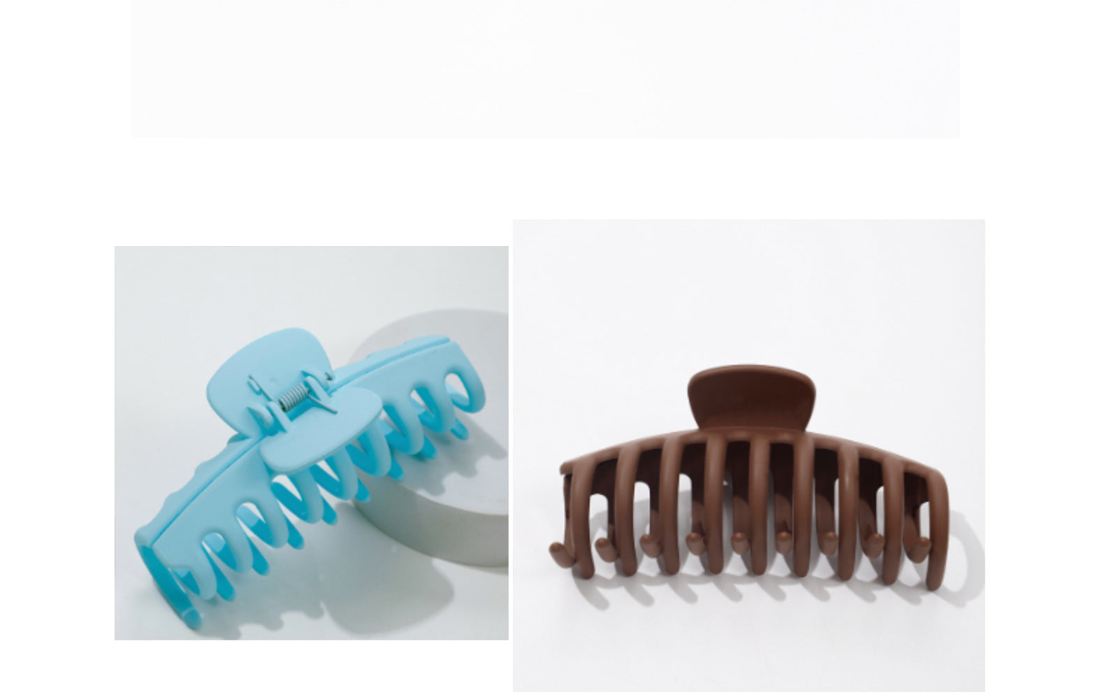 Women's Basic Solid Color Resin Hair Claws