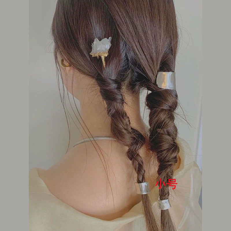 Women's Simple Style Classic Style Solid Color Alloy Polishing Hair Clip