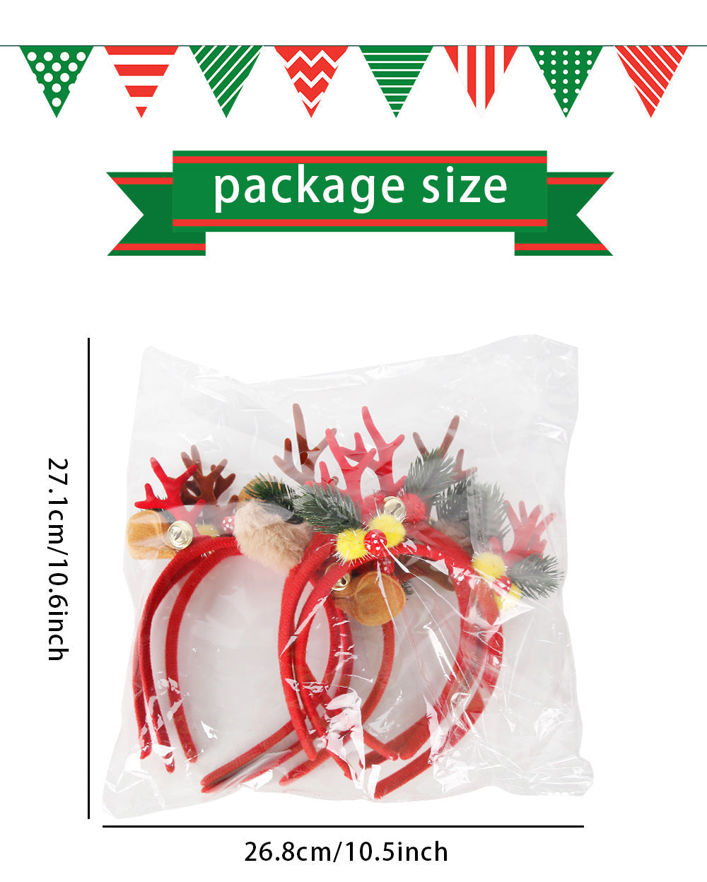 Christmas Cartoon Style Cute Women's Antlers Plastic Hair Band