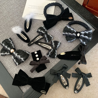 Women's Elegant Bow Knot Cloth Hair Clip Hair Tie