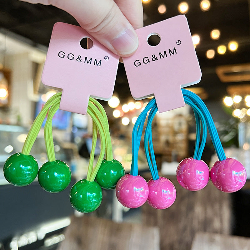 Kid'S Cute Simple Style Color Block Arylic Hair Tie