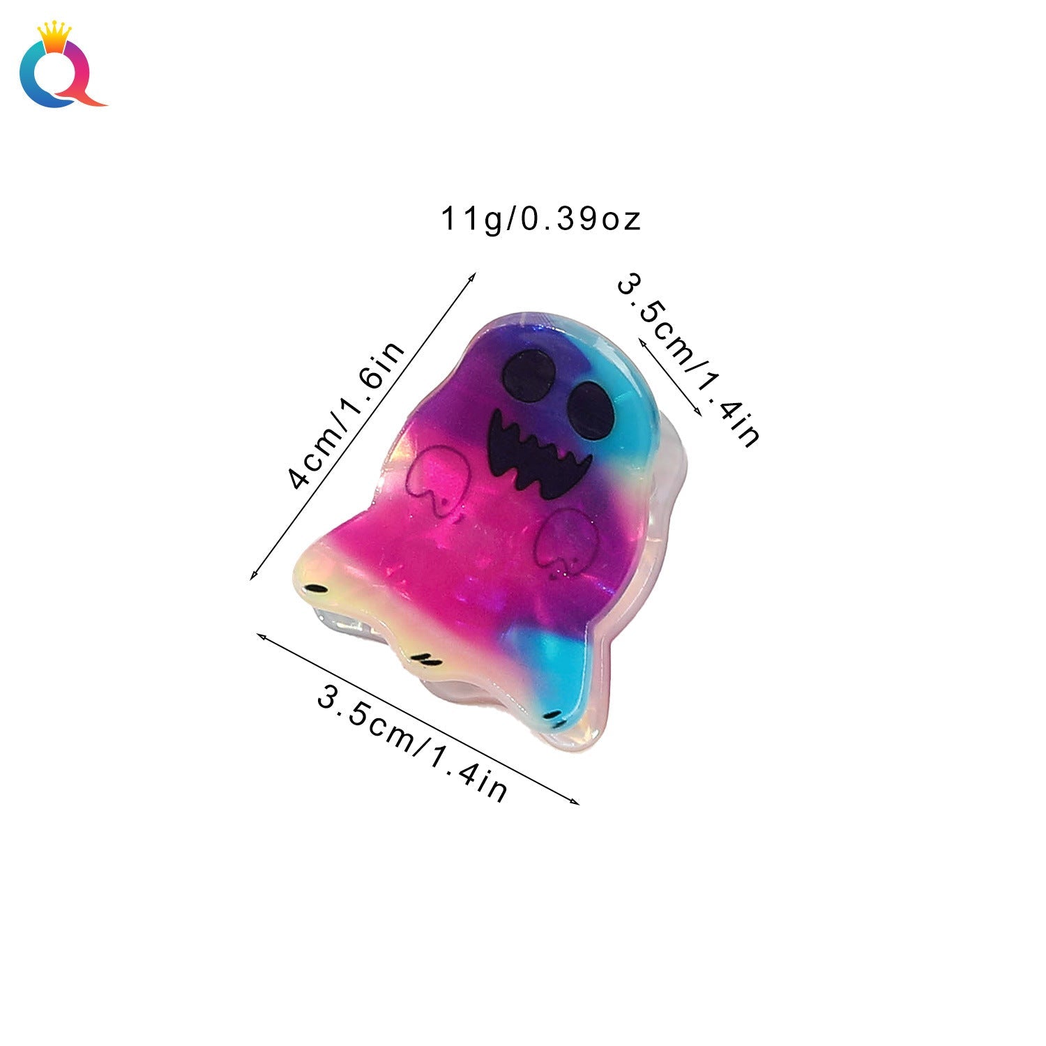 Women's Cute ghost Arylic Hair Claws