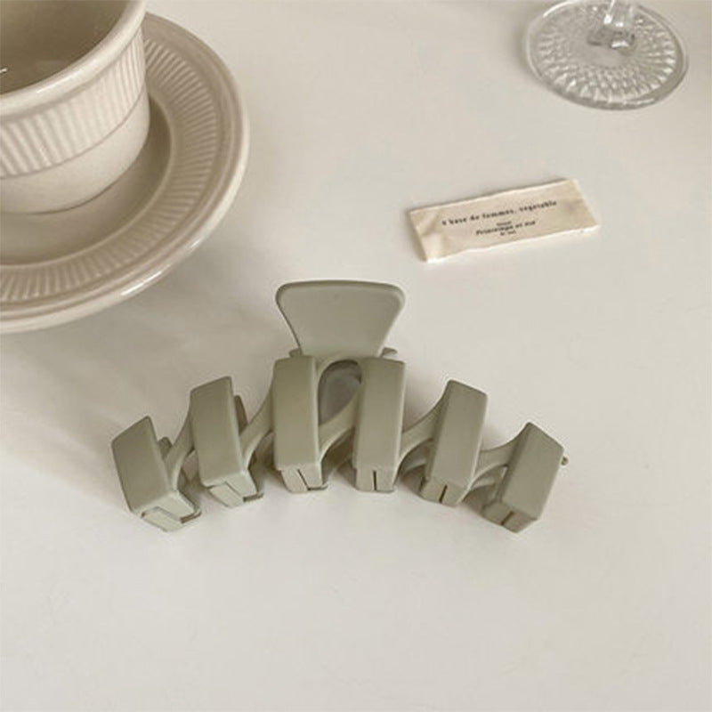 simple style waves solid color arylic hair clip