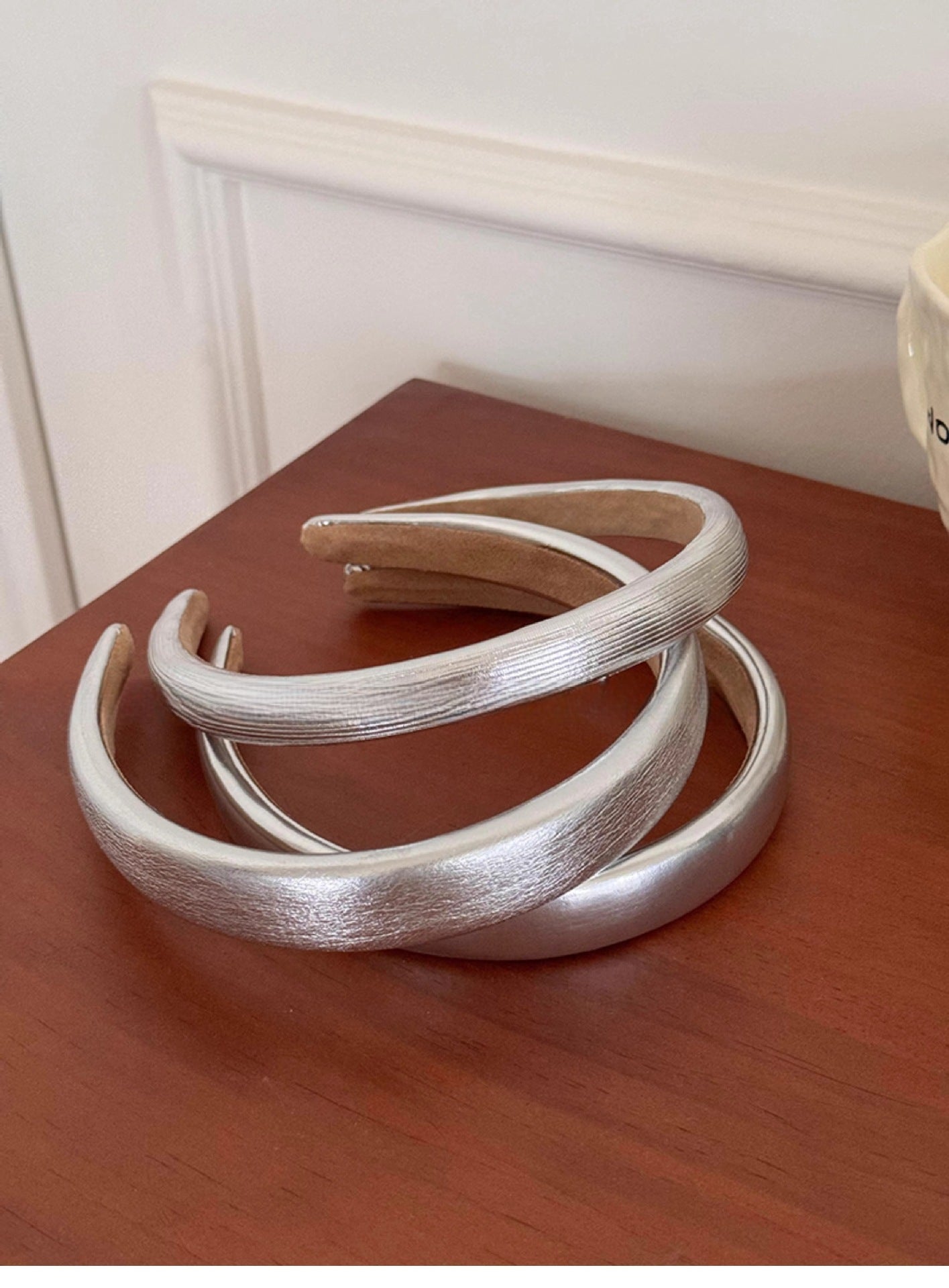 Women's Simple Style Classic Style Solid Color Pu Leather Hair Band