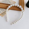 women's vintage style geometric artificial pearl hair band