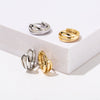 1 Pair Lady Geometric Copper 18K Gold Plated Earrings