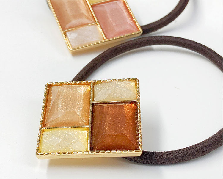 Women's Simple Style Geometric Alloy Resin Hair Tie
