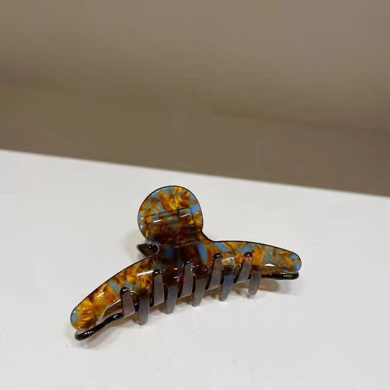 elegant solid color acetic acid sheets hair claws