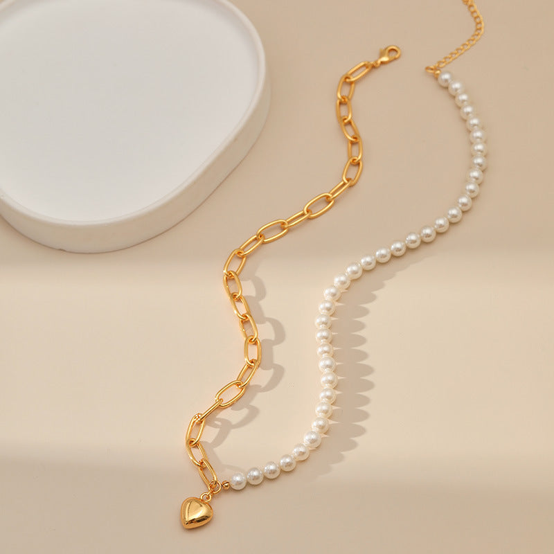 Copper Plating Heart Shape Necklace