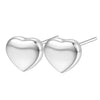 Jewelry Simple Style Classic Style Heart Shape Titanium Steel Plating Bracelets Earrings Necklace