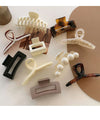fashion geometric resin stoving varnish hair claws 1 piece