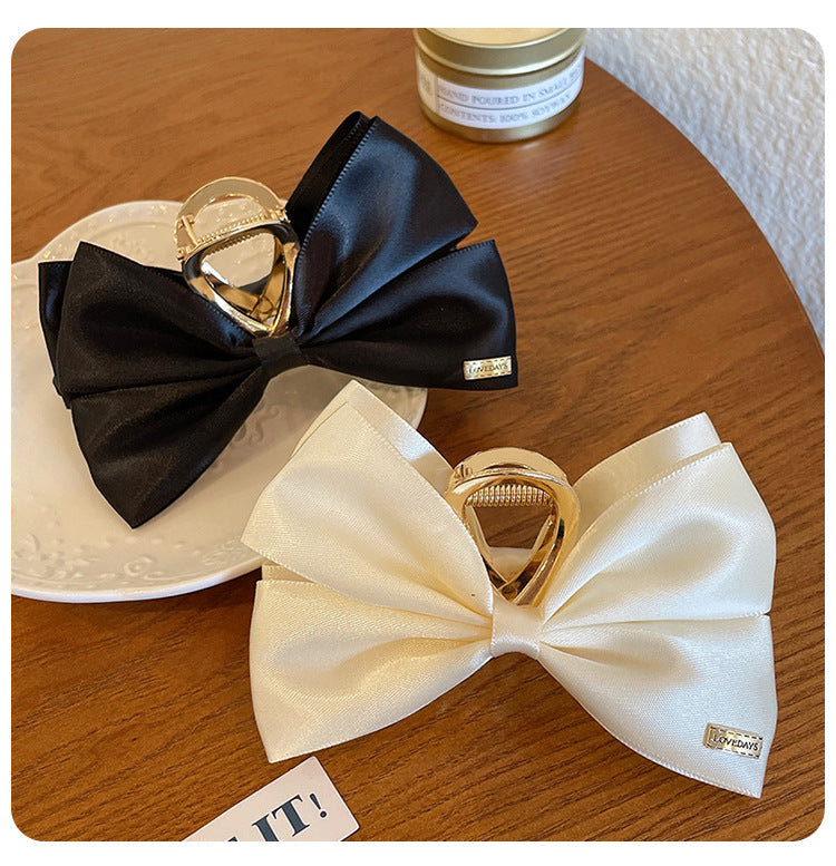 vintage style bow knot alloy cloth hair claws