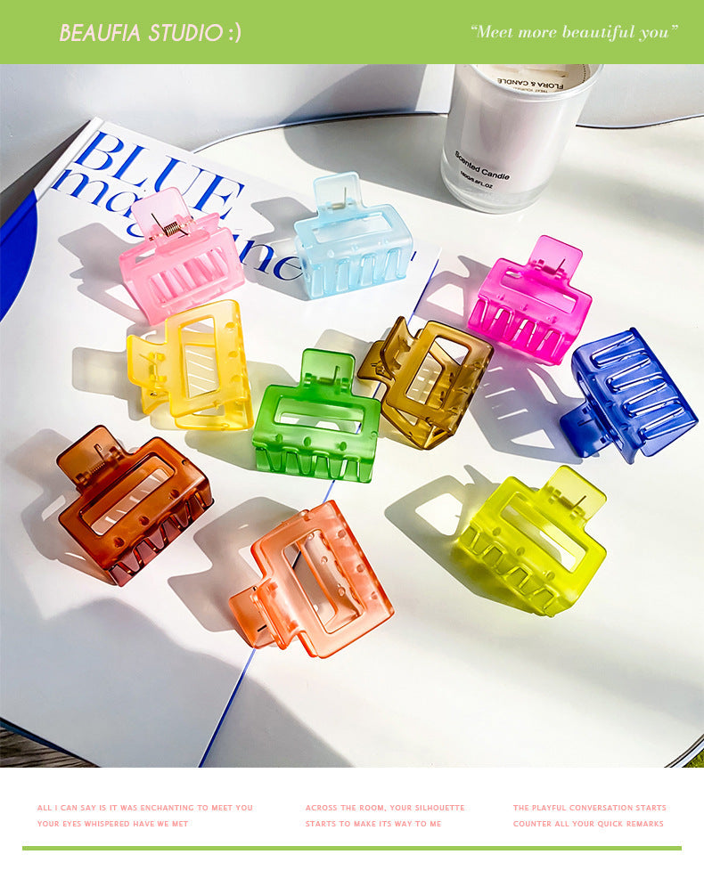 simple style solid color  ps handmade hair claws 1 piece