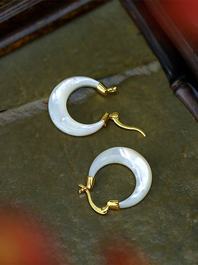 Women Artsy Pinctada Albina S925Sliver Earrings