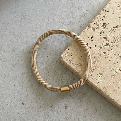 fashion solid color cloth hair tie 1 piece