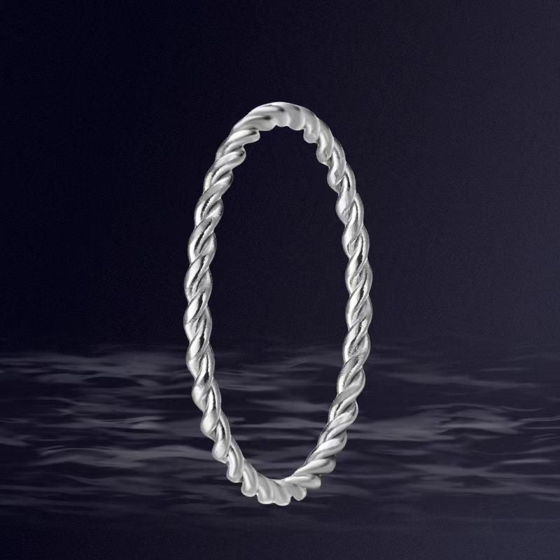 Jewelry Elegant Geometric Titanium Steel Plating Rings