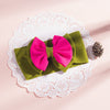 fashion children's solid color double-layer bowknot hairband