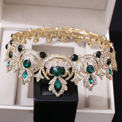 fashion crown alloy inlay rhinestones crown 1 piece