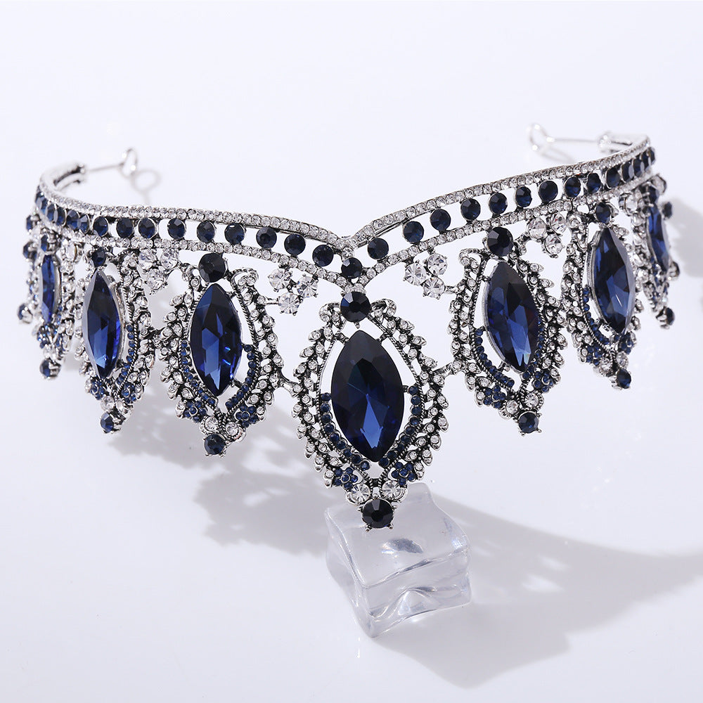 retro crown alloy diamond rhinestones crown