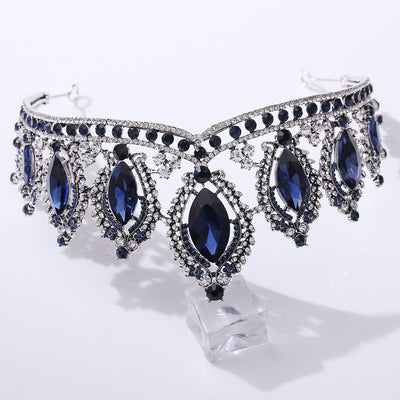 retro crown alloy diamond rhinestones crown