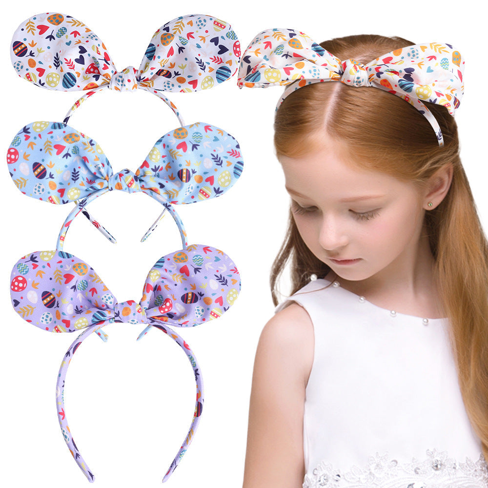 Unisex Princess Color Block Cloth Hair Band