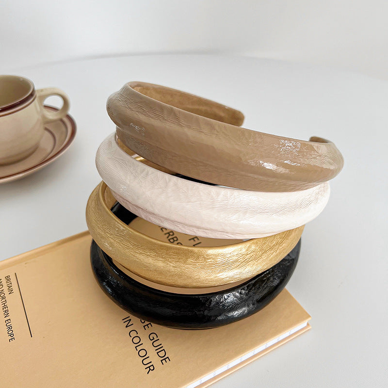 simple style color block cloth handmade hair band