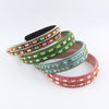 Women's Simple Style Classic Style Color Block Plastic Inlay Zircon Hair Band
