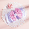 fashion children's solid color double-layer bowknot hairband