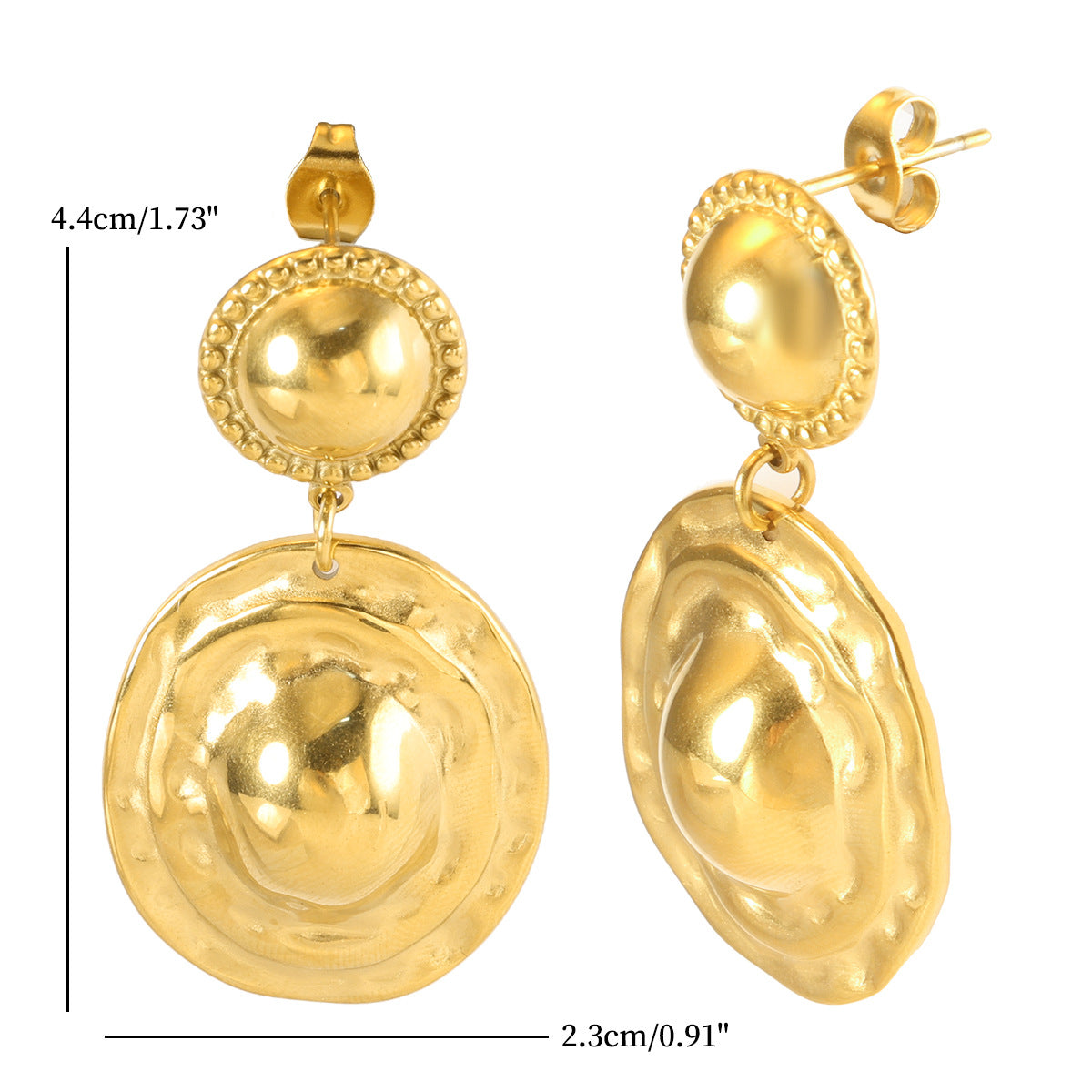 Jewelry Streetwear Geometric 304 Stainless Steel Plating Earrings Necklace