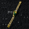Hip-Hop Human Rhinestones Zinc alloy Cuban Link Chain Curb Chain Chain & Link Bracelets