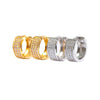1 Pair Hip-Hop Streetwear Geometric Copper Zircon Earrings