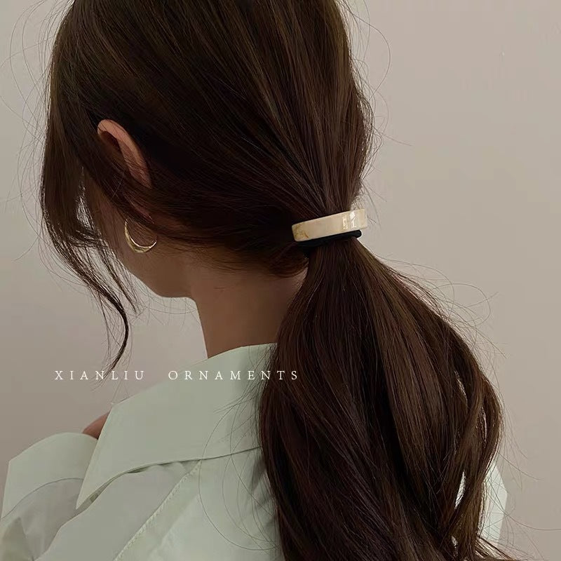 Women's Simple Style U Shape Nylon Resin Acetic acid sheets Hair Tie