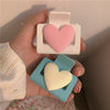 sweet heart shape resin handmade hair claws