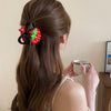 Cute Sweet Women's Fruit Strawberry Arylic Fruit Hair Claws