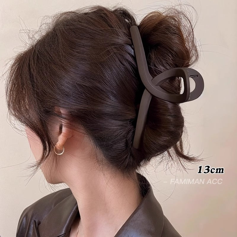 Cute love grab clip girl 2025 new popular high-end disc hair shark clip hairpin hair card headdress