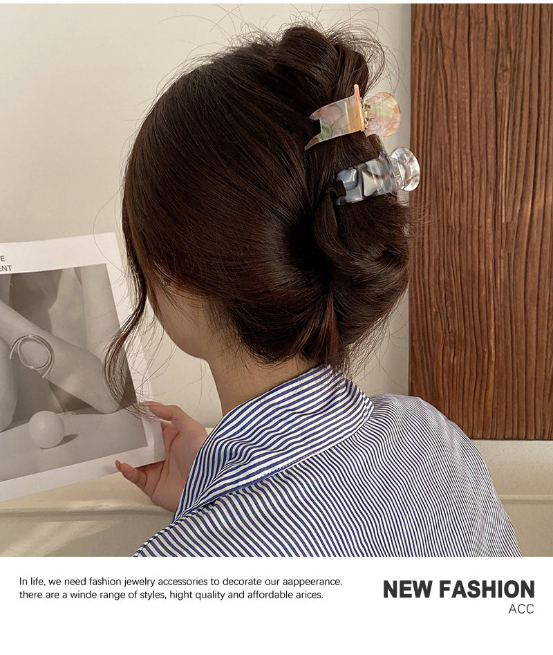 Women's Simple Style Floral Acetic acid sheets Polishing Hair Claws