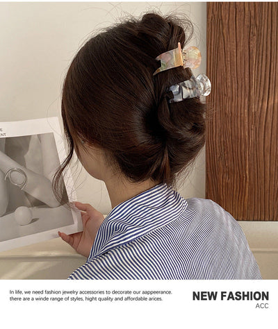 Women's Simple Style Floral Acetic acid sheets Polishing Hair Claws
