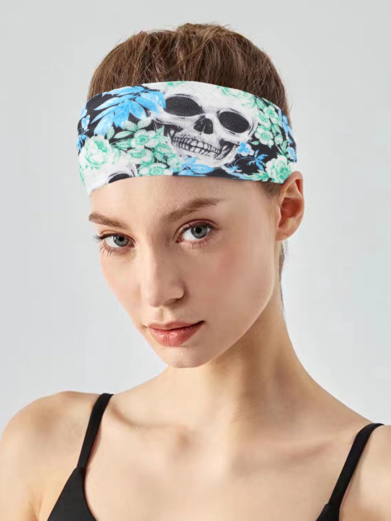 Women's Cute Funny Pumpkin Cartoon Character Spider Cloth Printing Hair Tie