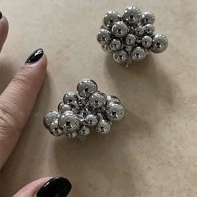 1 Pair Simple Style Classic Style Solid Color Plating Copper Ear Studs