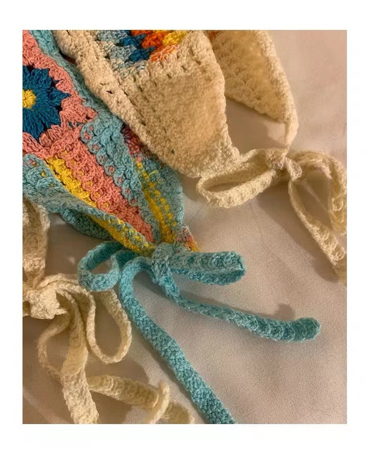 Women's IG Style Casual Plaid Rhombus Knit scarf