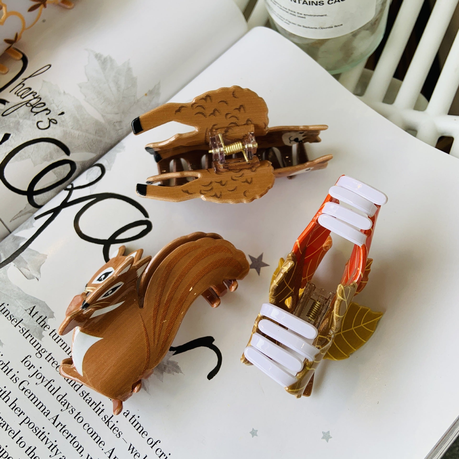 Women's Simple Style Color Block Arylic Hair Claws