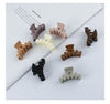 simple style solid color arylic stoving varnish hair claws 1 piece