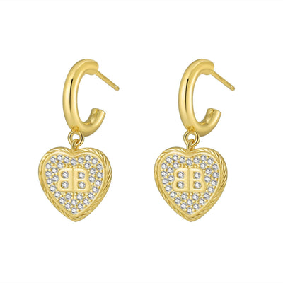 Agate love stud earrings 2025 new popular Ankola red earrings light luxury high-end small fragrant wind earrings