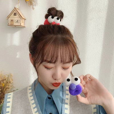 women's cute cartoon cloth hair tie