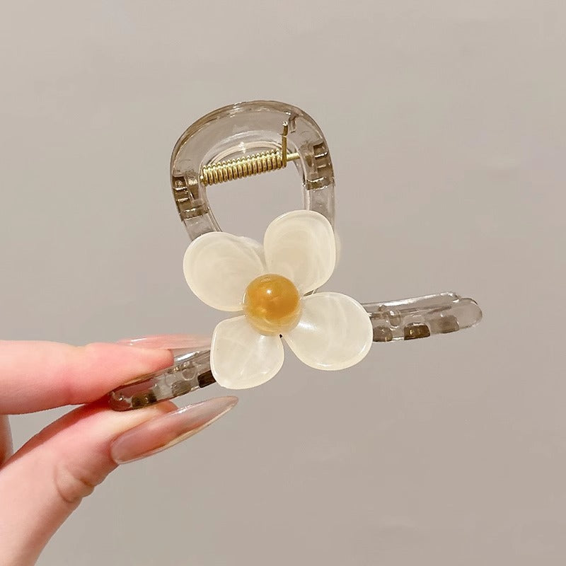 Cute love grab clip girl 2025 new popular high-end disc hair shark clip hairpin hair card headdress