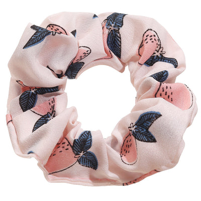fashion floral fruit printing hair scrunchies