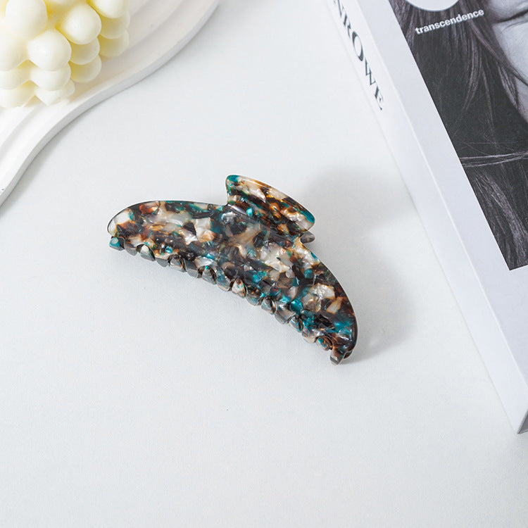 Urrykid Korean Style New Retro Pattern Acetate Grip Back Head Updo Large Size Shark Clip Grip