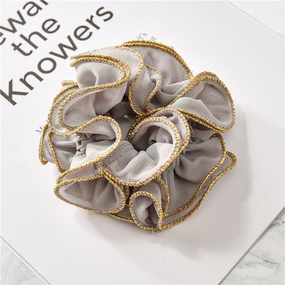 Women's Simple Style Solid Color Cloth Pearl Hair Tie
